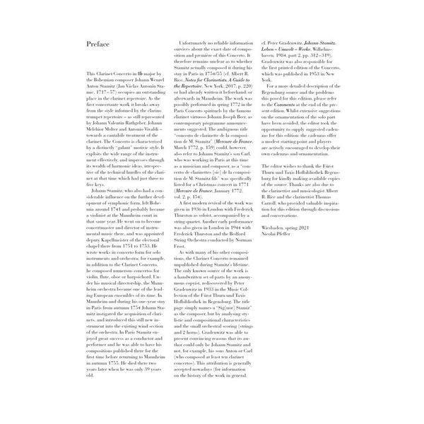Henle Verlag Stamitz Klarinettenkonzert