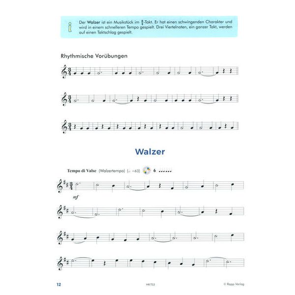 Horst Rapp Verlag Trompete Lernen mit Spa 3