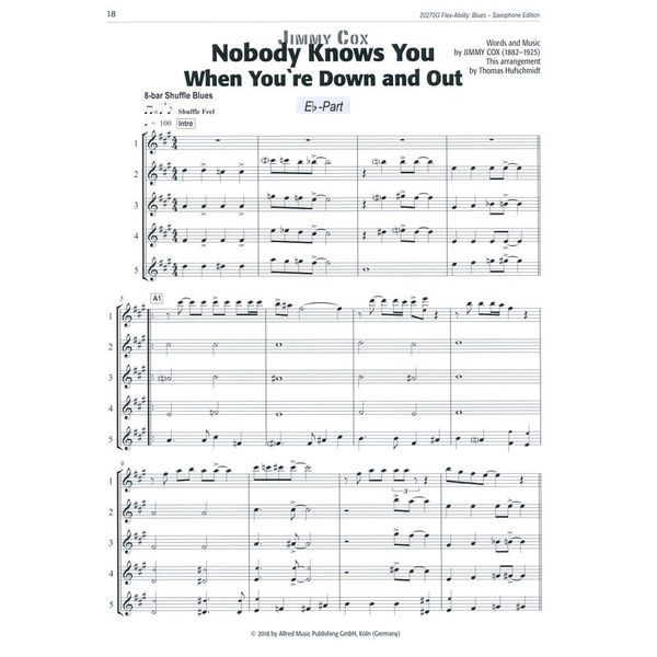 Alfred Music Publishing Flex-Ability Blues Saxophone