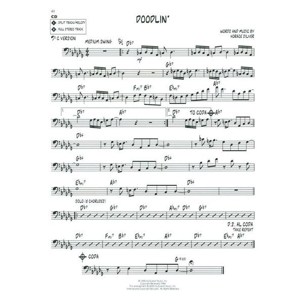 Hal Leonard Jazz Play-Along Horace Silver