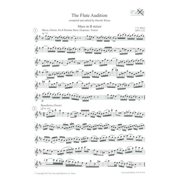 Universal Edition The Flute Audition