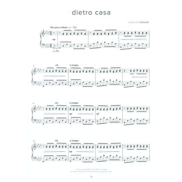 Chester Music Einaudi The Easiest Original