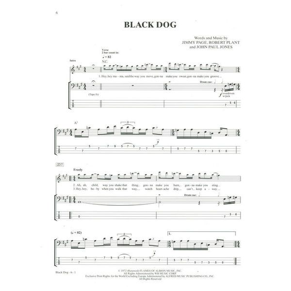 Alfred Music Publishing Led Zeppelin Bass Play-Along 1