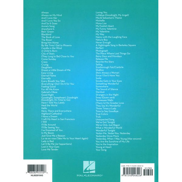 Hal Leonard 101 Beautiful Songs T-Sax