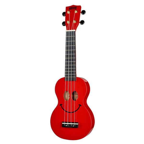 Mahalo Smiley Ukulele Red