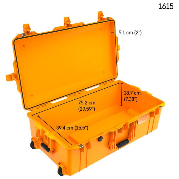 Peli 1615 Air Foam Yellow