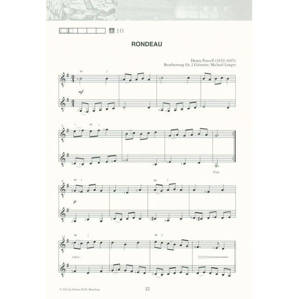 Edition Dux Saitenwege für zwei Gitarren 1