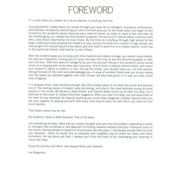 Hudson Music Mark Guiliana Creativity Drums