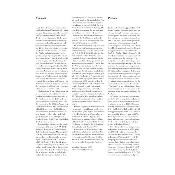 Henle Verlag Liszt Liebestrume Notturnos