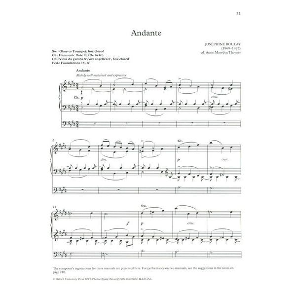 Oxford University Press Organ Music Women