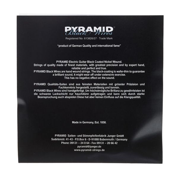 Pyramid Black Wires 010-46