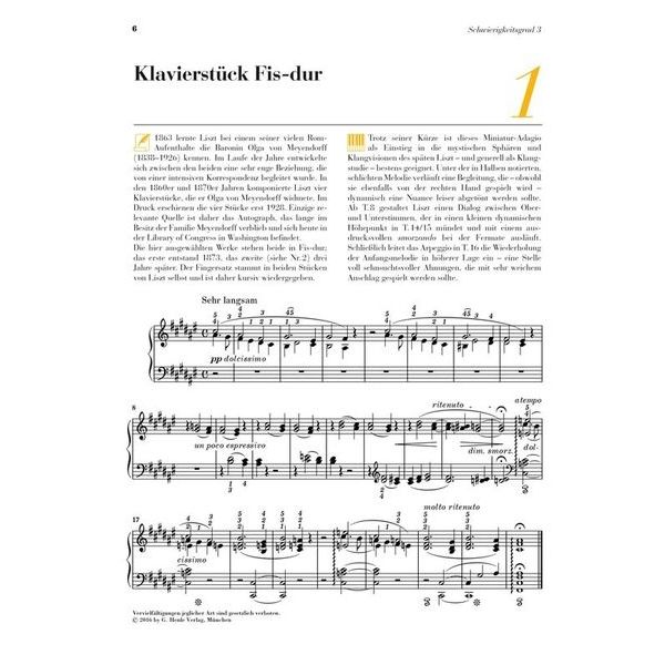 Henle Verlag Am Klavier Liszt