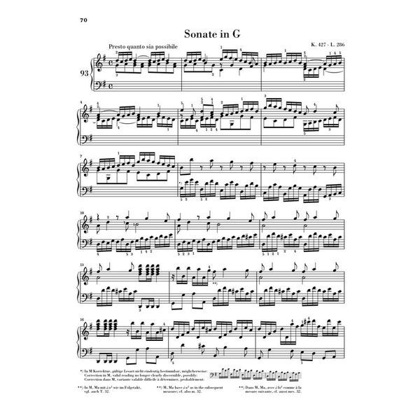 Henle Verlag Scarlatti Klaviersonaten IV