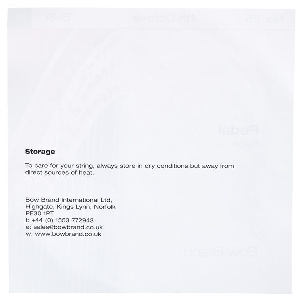 Bow Brand Pedal Artist Nylon 4th B No.25