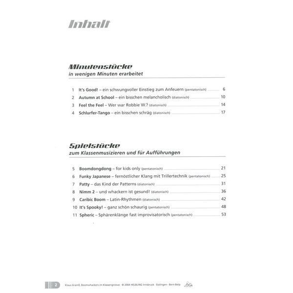 Helbling Verlag Boomwhackers im Klassengroove