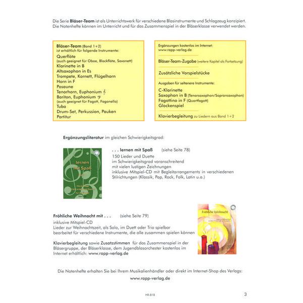Horst Rapp Verlag Blser-Team 1 Baritone