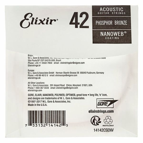 Elixir .042 Western Guitar Ph.