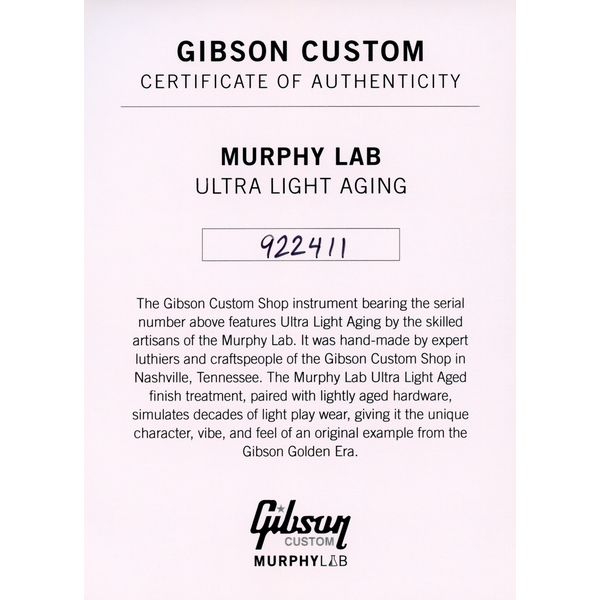 Gibson Les Paul 59 STB ULA