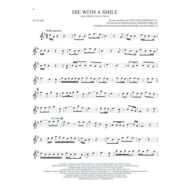 Hal Leonard 101 Top Hits for Alto Sax