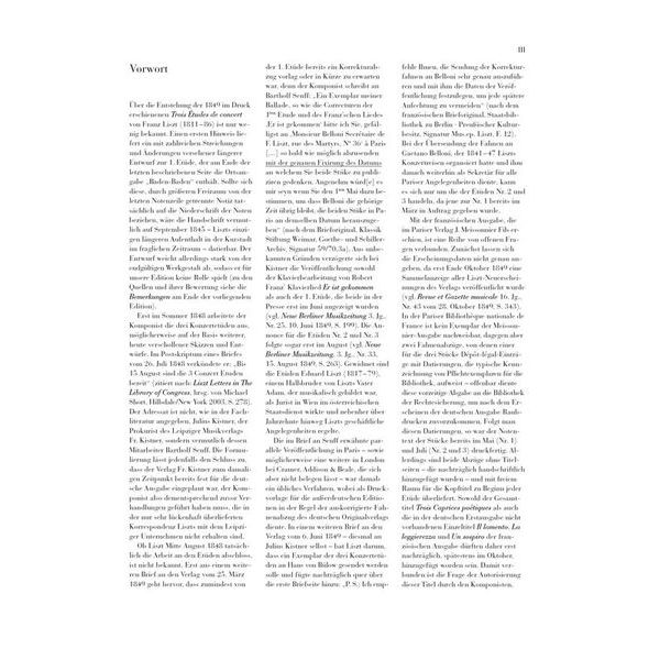 Henle Verlag Liszt Trois Etudes de Concert