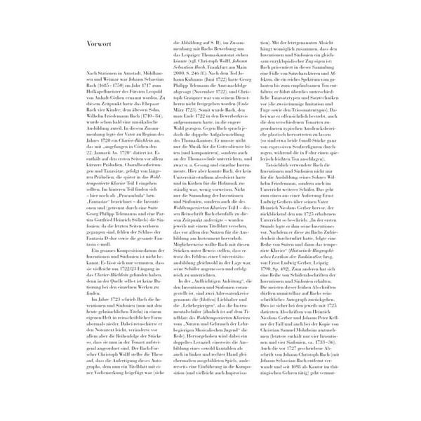 Henle Verlag Bach Zweistimmige Inventionen