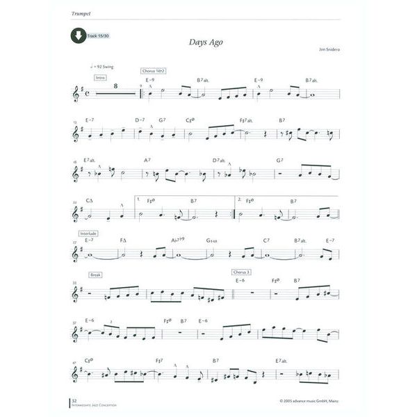 Advance Music Inter Jazz Conception Trumpet