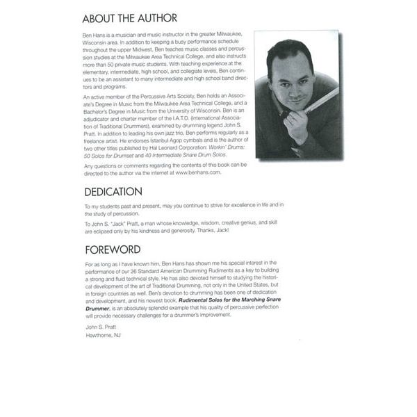 Hal Leonard Rudimental Drum Marching Snare