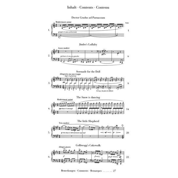 Henle Verlag Debussy Children's Corner