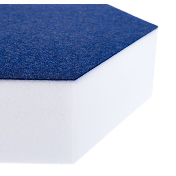 t.akustik Hexagon Melamine Dark Blue 75