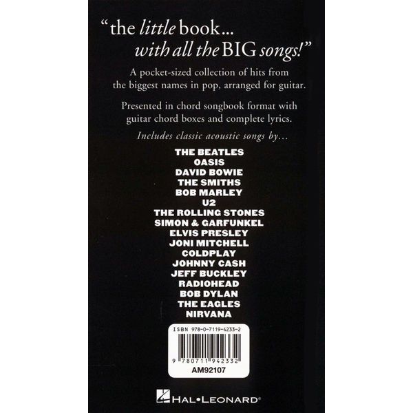 Wise Publications Little Black Acoustic Hits