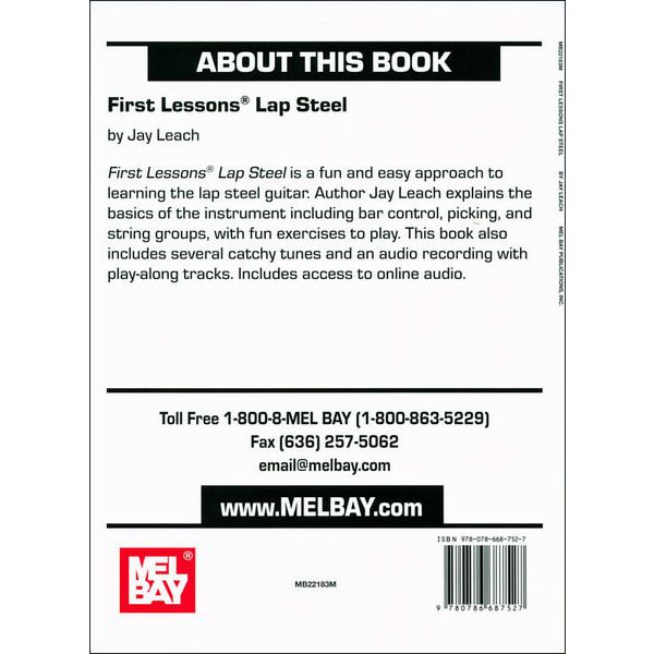 Mel Bay First Lessons Lap Steel Guitar