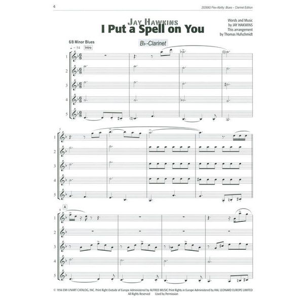 Alfred Music Publishing Flex-Ability Blues Clarinet