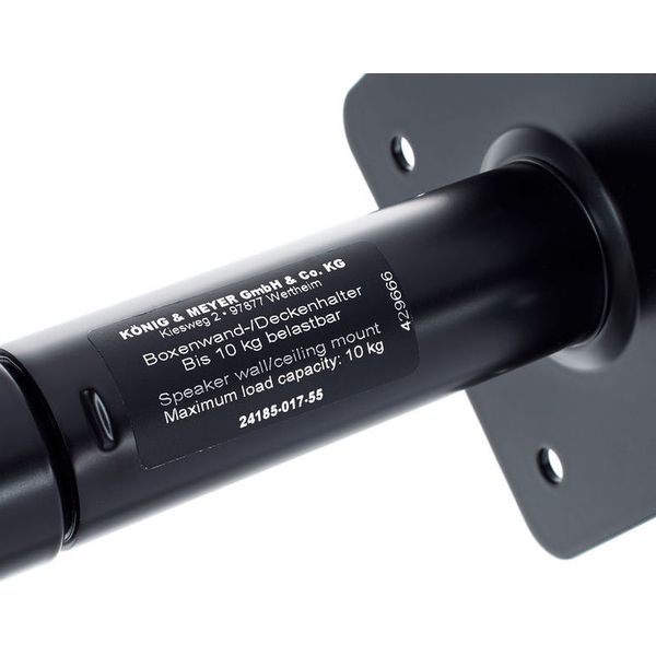 K&M 24185 Universal Wall Holder BK