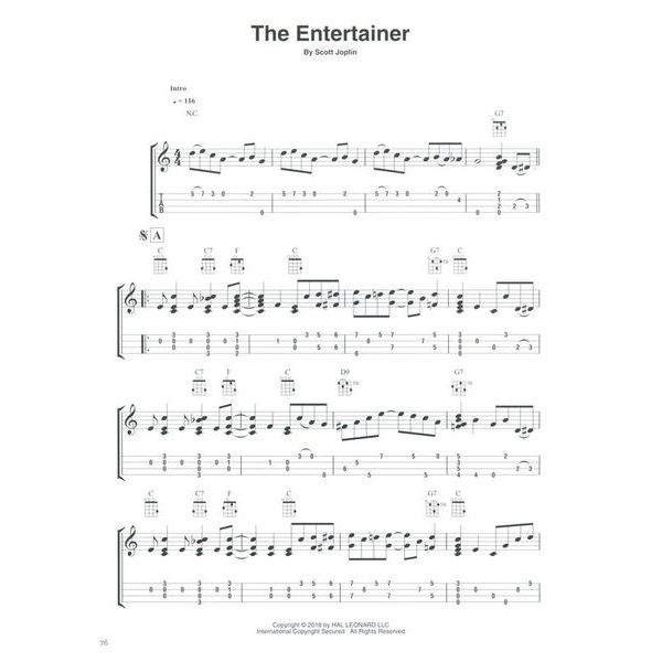 Hal Leonard Ragtime Fingerstyle Ukulele