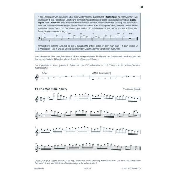 Ricordi Flöte Spielen D