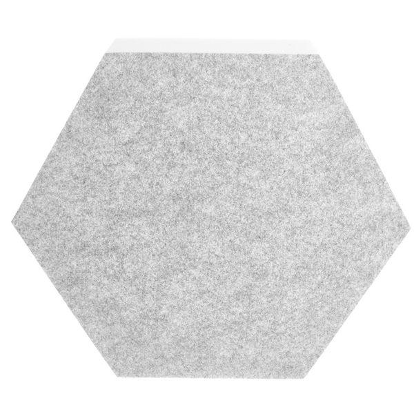 t.akustik Hexagon Melamine Light Grey 75