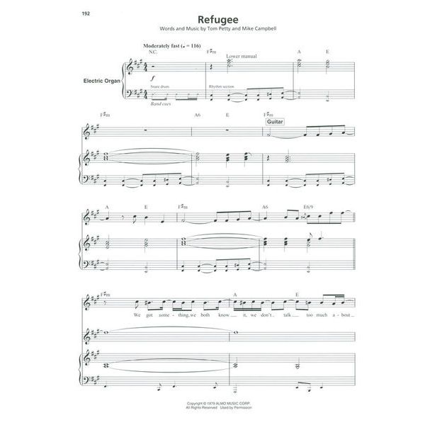 Hal Leonard Rock Keyboard / Organ Hits