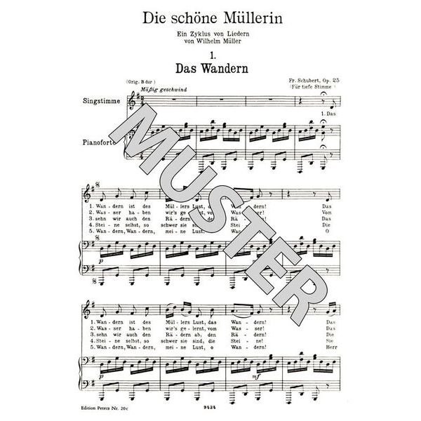 Edition Peters Schubert Lieder 1 Tief