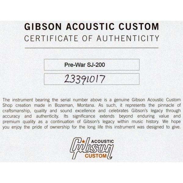 Gibson Pre-War SJ-200 RW VS