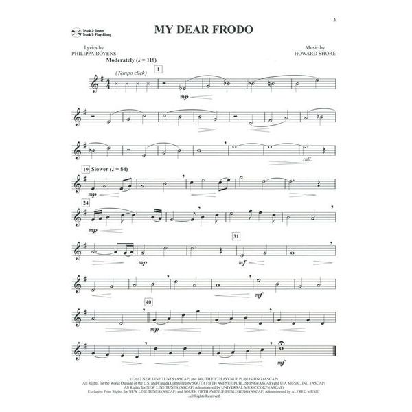 Alfred Music Publishing Hobbit Trilogy Clarinet