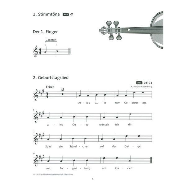 Holzschuh Verlag Fiedel Max Schule Violin 1