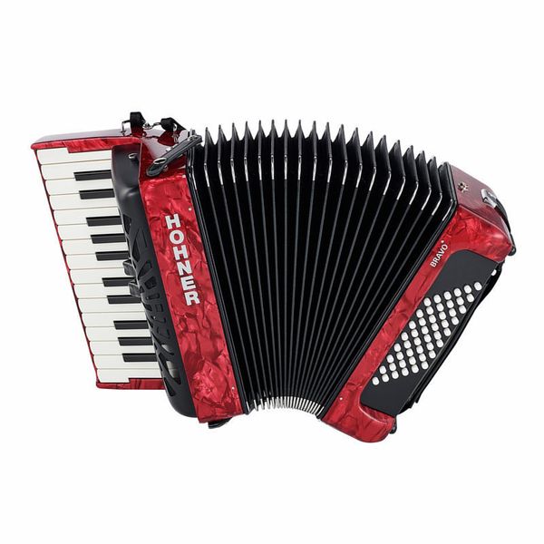 Hohner Bravo II 48 Red silent key