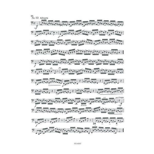Friedrich Hofmeister Verlag Kopprasch 60 Etüden Tuba 1