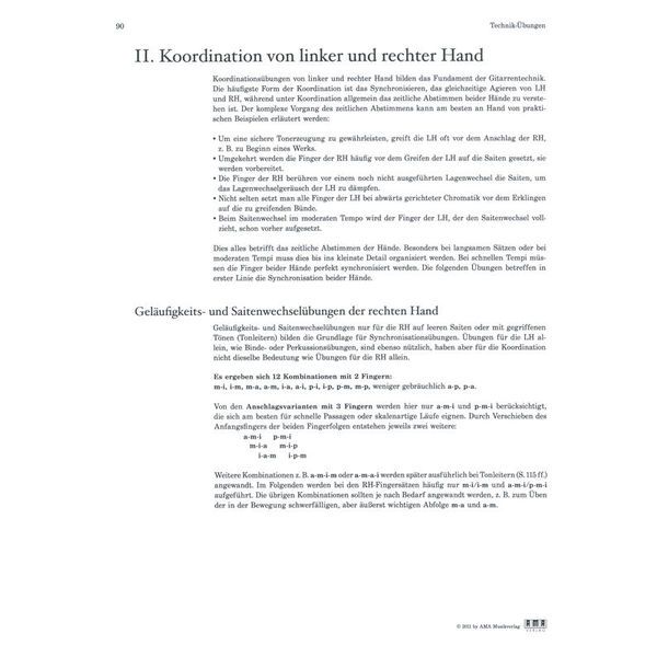 AMA Verlag Technik Moderne Konzertgitarre