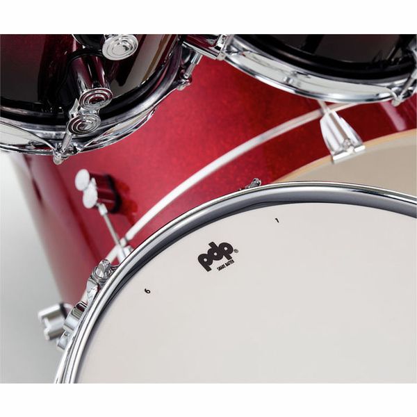 DW PDP CM7 Red to Black