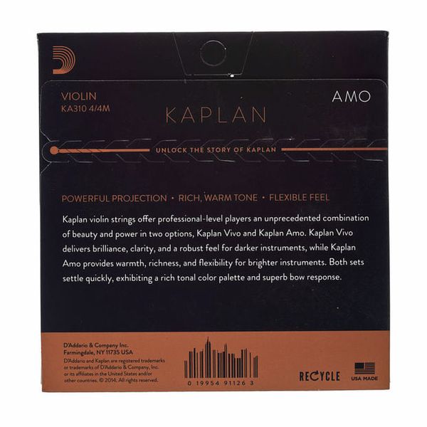 Daddario KA310-4/4M Kaplan Amo Vn Med.