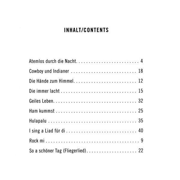 Holzschuh Verlag Deutsche Party-Hits