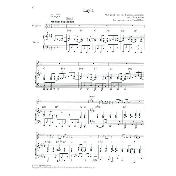 Schott Classic Pop Ballads Tenor Sax