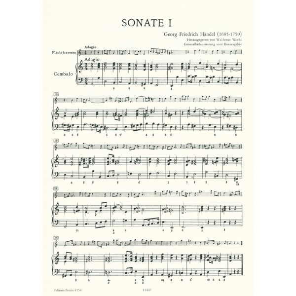 Edition Peters Hndel Hallenser Sonaten