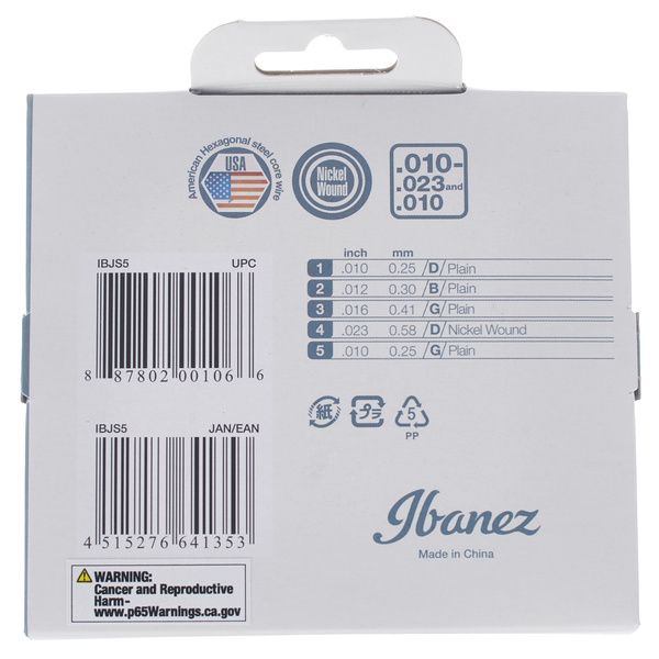 Ibanez IBJS5 Banjo 5 String Set